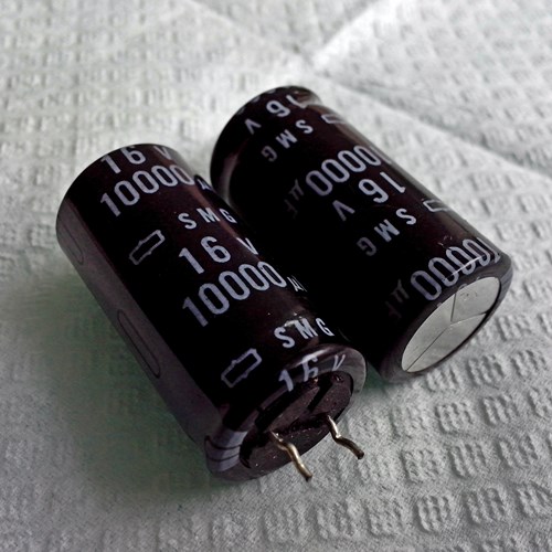 100uF 25V Nippon Chemi-con electrolytic capacitor, each